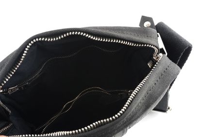 HERMÈS
Hermès shoulder bag in black canvas...