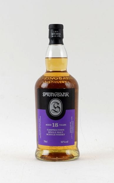 Springbank 18 Year Old Single Malt Scotch...