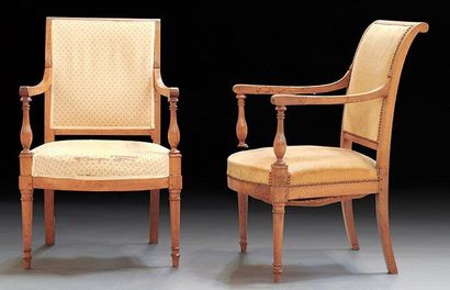 Paire de fauteuils d?époque directoire en...