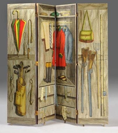 FORNASETTI, Pierro (1913-1988)
Paravent quatre...