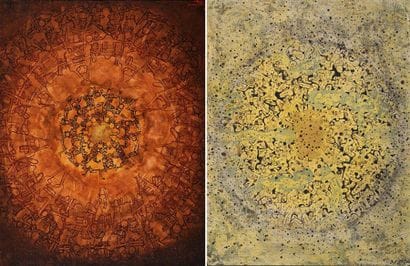 MAEDA, Jyosaku (1926-2007)
Lot de 2 huiles...