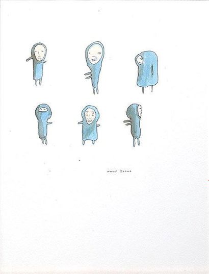 DZAMA, Marcel (1974-)
Six personnages cagoulés...