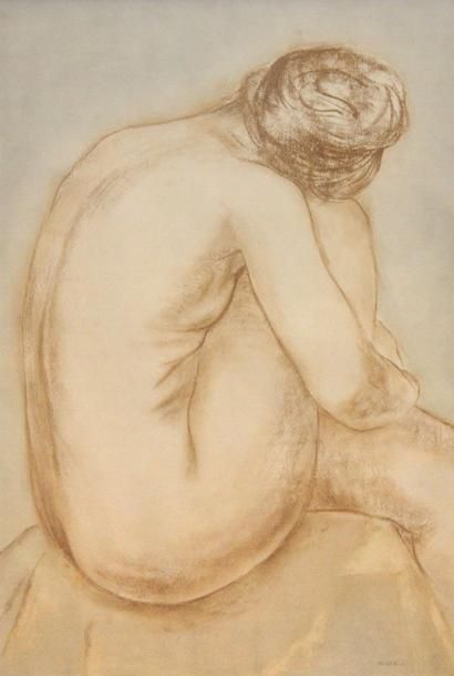 MUHLSTOCK, Louis (1904-2001)
Nue assise Pastel...