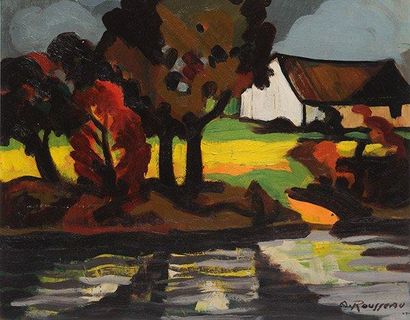 ROUSSEAU, Albert (1908-1982)
Ferme au bord...