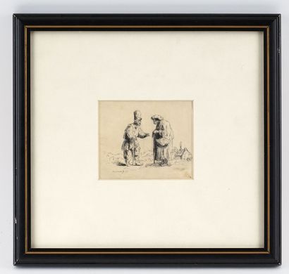 D'après REMBRANDT VAN RIJN (1606-1669) 
Le...