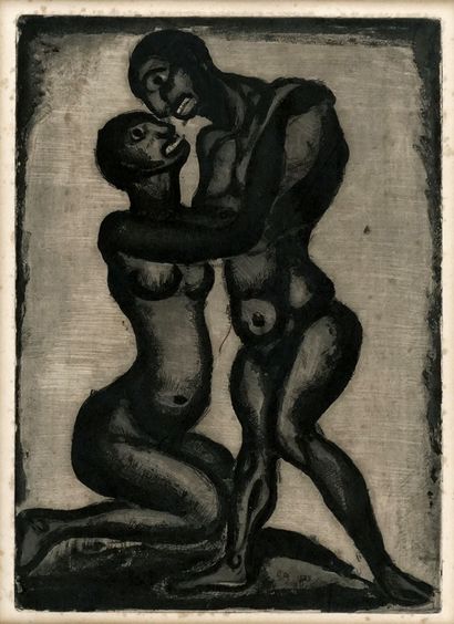 ROUAULT, Georges (1871-1958) 
Les Amants,...