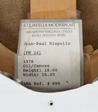 RIOPELLE, Jean-Paul (1923-2002)
