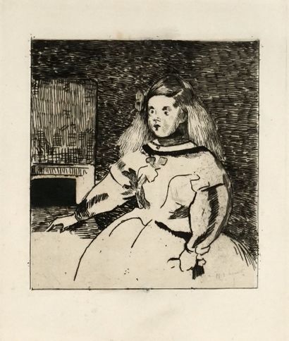 MANET, Édouard (1832-1883) 
L'infante Marguerite,...
