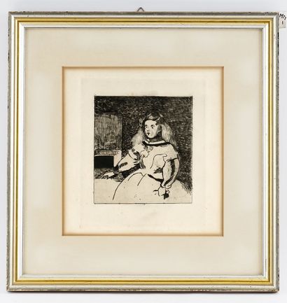 MANET, Édouard (1832-1883) 
L'infante Marguerite,...