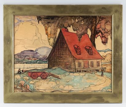 FORTIN, Marc-Aurèle (1888-1970) 
Untitled...