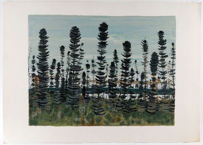 DE TONNANCOUR, Jacques Godefroy (1917-2005)
Forêt
Sérigraphie
Signée...