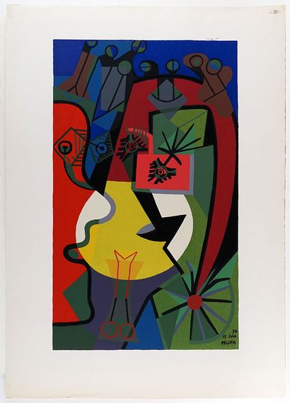 PELLAN, Alfred (1906-1988)
Au clair de lune...