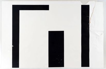 MOLINARI, Guido (1933-2004) 
Sans titre (1956/67)
Sérigraphie
Signée...