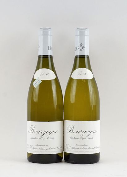 Bourgogne (blanc) 2016, Leroy - 2 boutei...