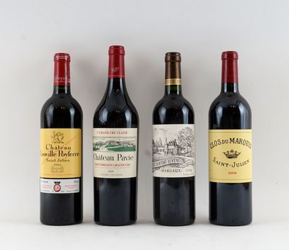 Léoville Poyferré 2004, Pavie 2006, Durfort-Vivens...