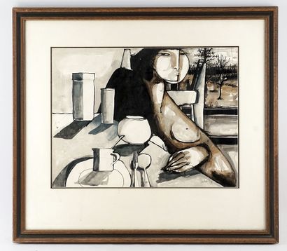 ARCHAMBAULT, Luc (1954-)
Sans titre - Attablée
Encre...