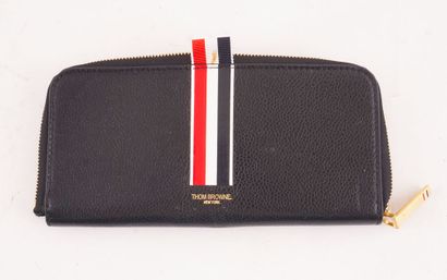 THOM BROWNE
Thom Browne black leather wallet...