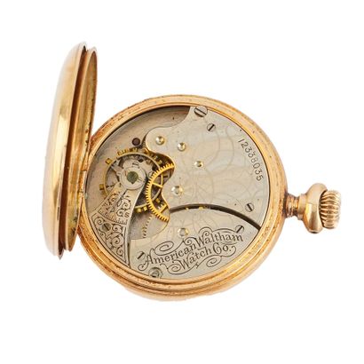 WALTHAM
Montre à gousset Waltham en or jaune...