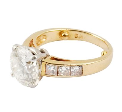 OR 14K, DIAMANT 2.96 CT / 14K GOLD, 2.96...