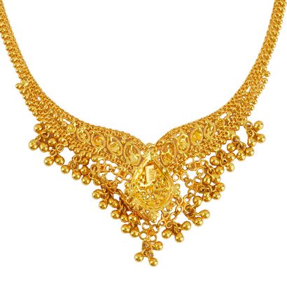OR 22 K / 22K GOLD
Collier draperie en or...