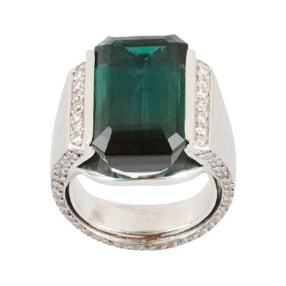 OR 18K, TOURMALINE, DIAMANTS / 18K GOLD,...