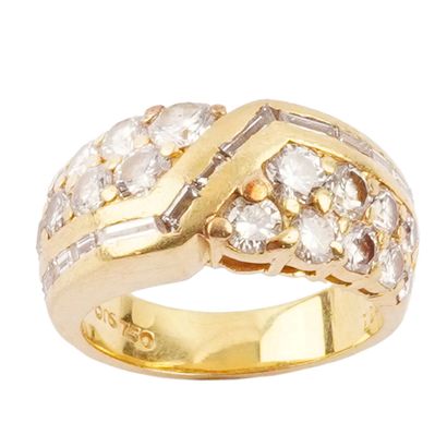 OR 18K, DIAMANTS / 18K GOLD, DIAMONDS
Bague...