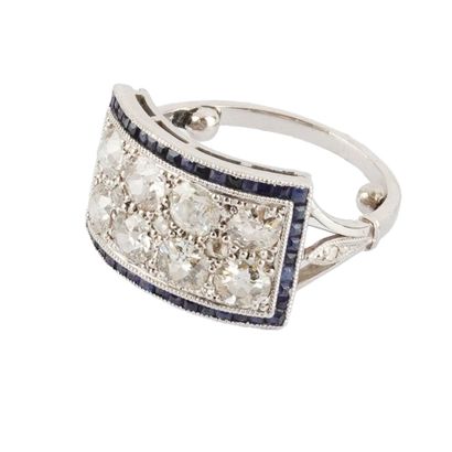 PLATINE, DIAMANTS, SAPHIRS / PLATINUM, DIAMONDS,...