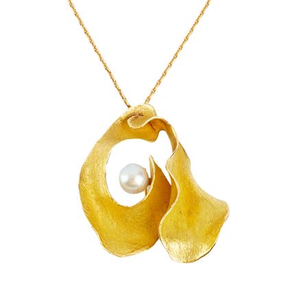 DELRUE, Georges (1920-2010)
Broche-pendentif,...