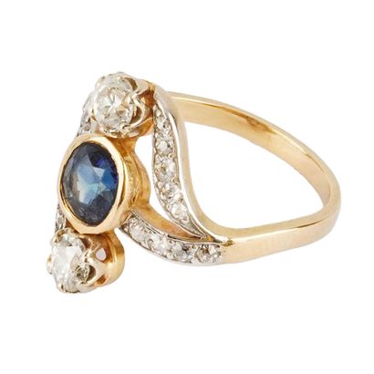OR 18K / 18K GOLD
Bague en or jaune et blanc...