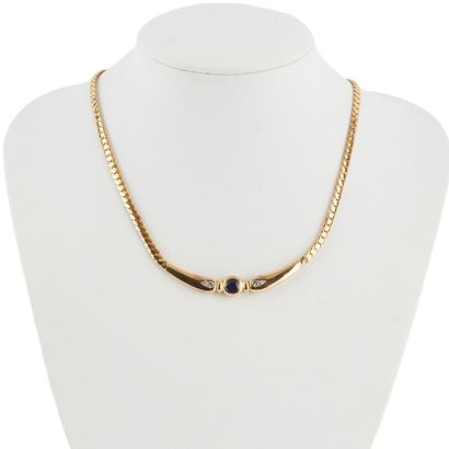 OR 18K, SAPHIR, DIAMANTS / 18K GOLD, SAPPHIRE,...