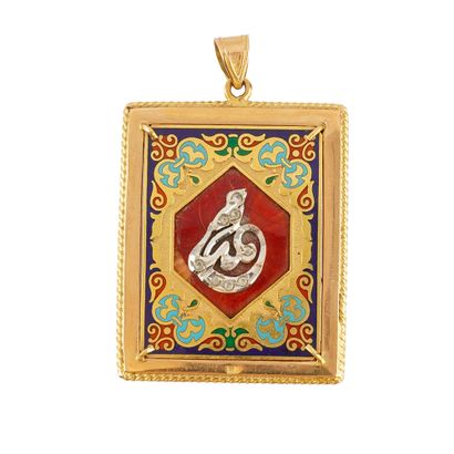 OR 18K / 18K GOLD 
Pendentif en or jaune...