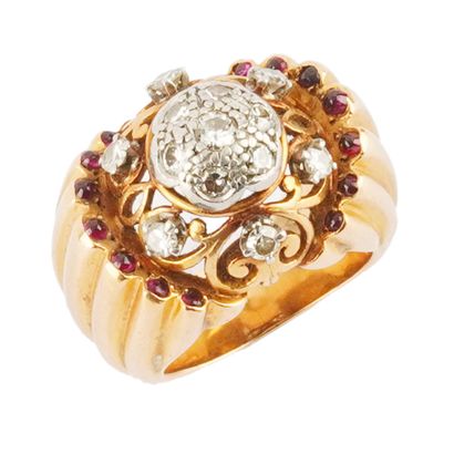 OR 18K / 18K GOLD
Bague en or jaune et blanc...