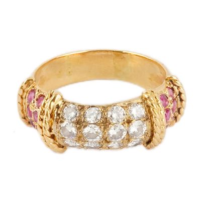 OR 18K / 18K GOLD
Ensemble d'une bague et...