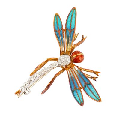 OR 18K, DIAMANTS / 18K GOLD, DIAMONDS
Broche...