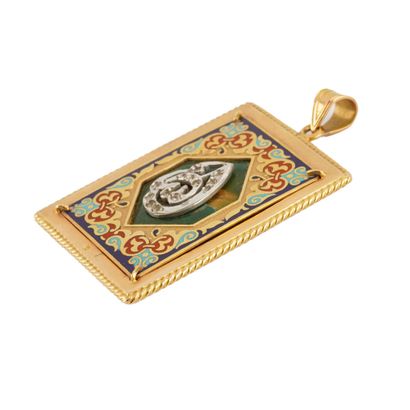 OR 18K / 18K GOLD 
Pendentif en or jaune...