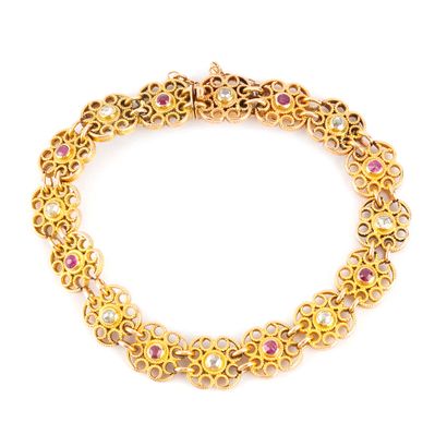 OR 18K / 18K GOLD
Bracelet ancien en or jaune...