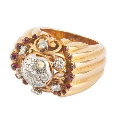 OR 18K / 18K GOLD
Bague en or jaune et blanc...