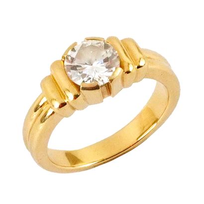 OR 18K, DIAMANT 1.07 CT / 18K GOLD, 1.07CT...