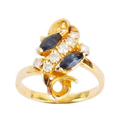 OR 18K / 18K GOLD
Bague en or jaune 18K sertie...