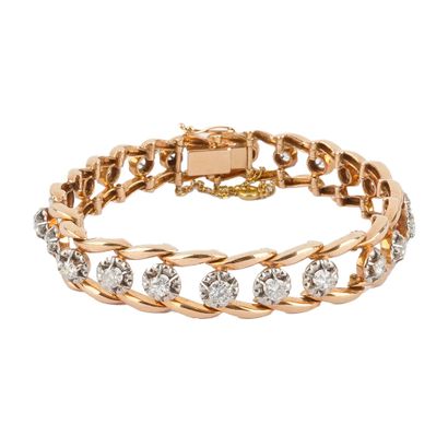 OR 18K, DIAMANTS / 18K GOLD, DIAMONDS
Bracelet...