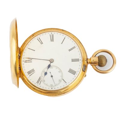 MONTRE À GOUSSET, OR 18K / ENGLAND HALLMARK
Montre...