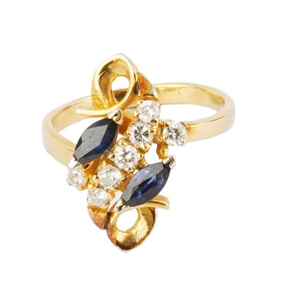 OR 18K / 18K GOLD
Bague en or jaune 18K sertie...