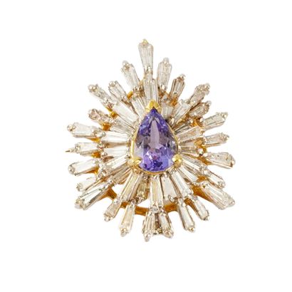 OR 18K, SAPHIR 1.85 CT, DIAMANTS / 18K GOLD,...