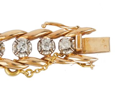 OR 18K, DIAMANTS / 18K GOLD, DIAMONDS
Bracelet...
