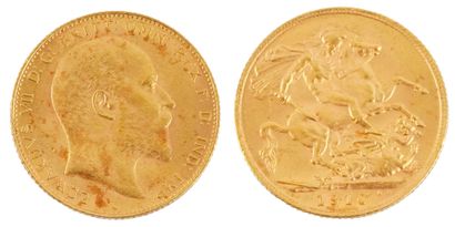 EDWARDVS VII 1910, OR 0.917 / 0.917 GOLD...
