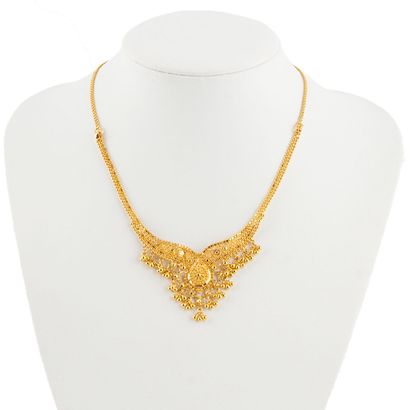 OR 22 K / 22K GOLD
Collier draperie en or...
