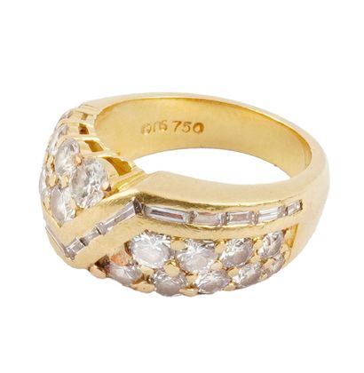 OR 18K, DIAMANTS / 18K GOLD, DIAMONDS
Bague...
