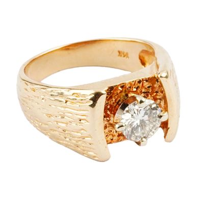OR 14K, DIAMANT 1.15 CT / 14K GOLD, DIAMOND...
