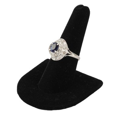 PLATINE, SAPHIR 1.97 CT, DIAMANTS / PLATINIUM,...