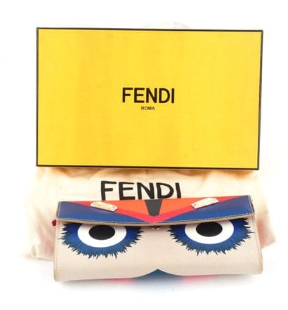 FENDI
Portefeuille Fendi en cuir multicolore...